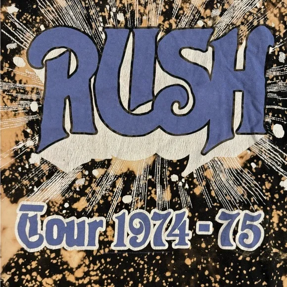 RUSH Rock n Roll Concert Tour Tie-Dye Shirt - Picture 4 of 8